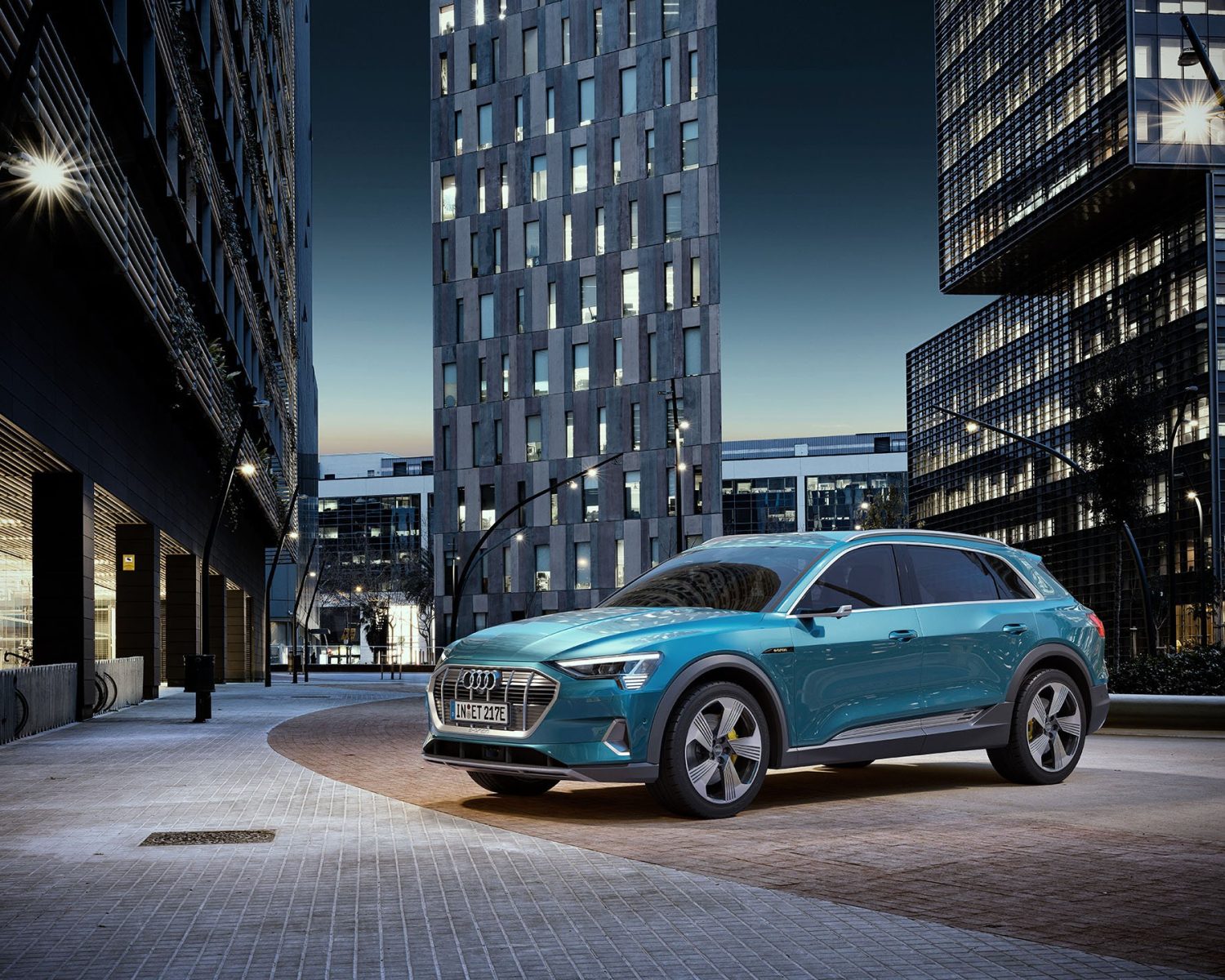 CGI images for AUDI e-tron, first 100% AUDI electric car.