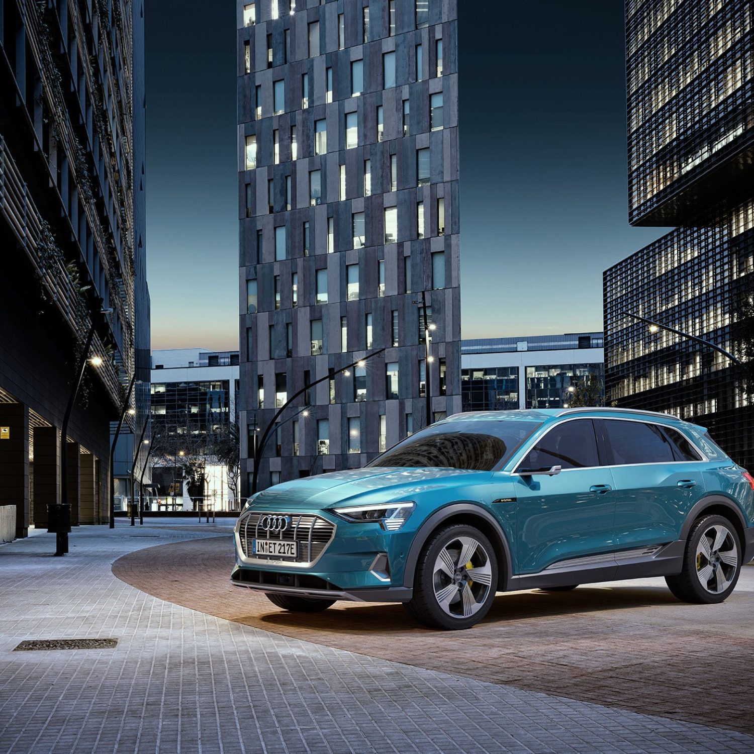 CGI images for AUDI e-tron, first 100% AUDI electric car.