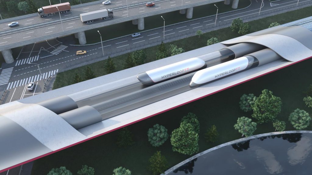 3D CGI video and animation HyperloopTT